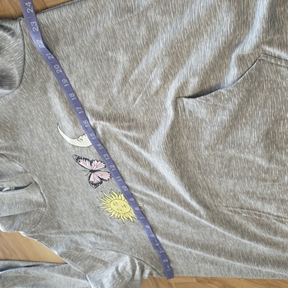 LA+Image Graphic Hooded Sweatshirt 2X Gray - Picture 4 of 12